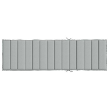 vidaXL Μαξιλάρι Ξαπλώστρας Ανοιχτό Γκρι 200x50x4cm Ύφασμα