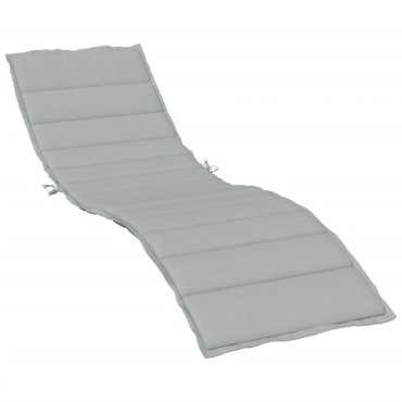 vidaXL Μαξιλάρι Ξαπλώστρας Ανοιχτό Γκρι 200x60x4cm Ύφασμα