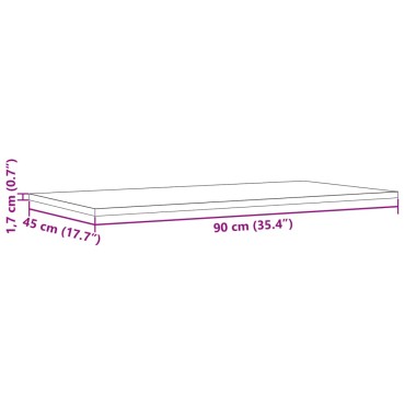 vidaXL Επιφάνειες Τραπεζιού Ορθογώνιες 4 τεμ. 90x45x1,7cm Μασίφ Πεύκο