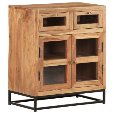vidaXL Ντουλάπι 60x35x70cm από Μασίφ Ξύλο Ακακίας 1 τεμ.