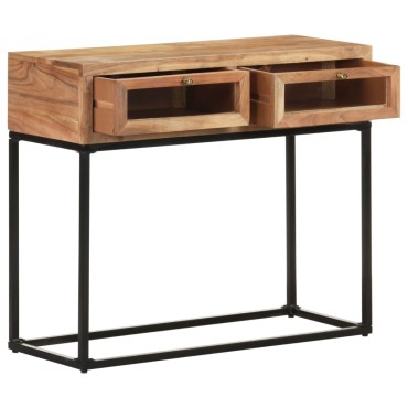 vidaXL Τραπέζι Κονσόλα 90x35x76cm από Μασίφ Ξύλο Ακακίας 1 τεμ.