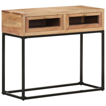 vidaXL Τραπέζι Κονσόλα 90x35x76cm από Μασίφ Ξύλο Ακακίας 1 τεμ.