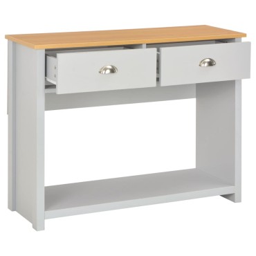vidaXL Τραπέζι Κονσόλα Γκρι 97x35x76cm 1 τεμ.
