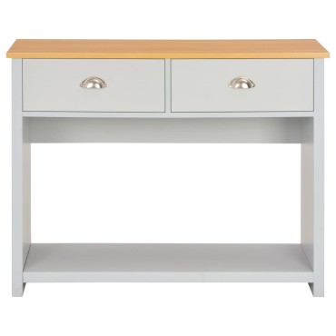 vidaXL Τραπέζι Κονσόλα Γκρι 97x35x76cm 1 τεμ.