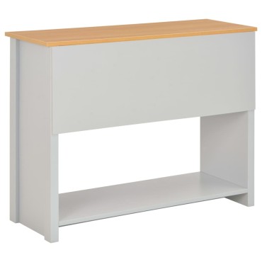 vidaXL Τραπέζι Κονσόλα Γκρι 97x35x76cm 1 τεμ.