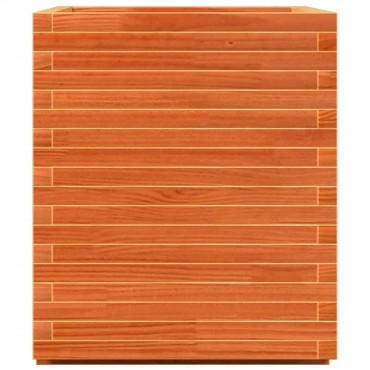 vidaXL Ζαρντινιέρα Καφέ Κεριού 90x60x72,5 εκ. από Μασίφ Ξύλο Πεύκου