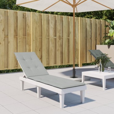 vidaXL Μαξιλάρι Σεζλόνγκ Ανοιχτό Γκρι (75+105)x50x4cm Υφασμάτινη