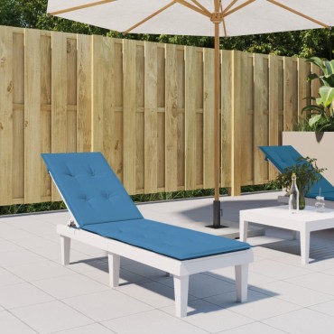 vidaXL Μαξιλάρι Σεζλόνγκ Μπλε (75+105)x50x4cm Υφασμάτινη