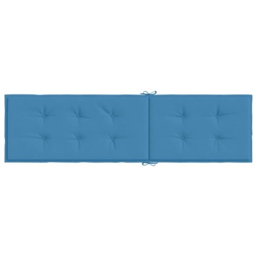 vidaXL Μαξιλάρι Σεζλόνγκ Μπλε (75+105)x50x4cm Υφασμάτινη