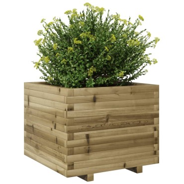 vidaXL Ζαρντινιέρα Κήπου 60x60x49,5 εκ. από Εμποτισμένο Ξύλο Πεύκου