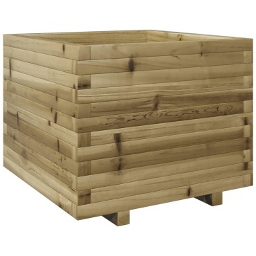 vidaXL Ζαρντινιέρα Κήπου 60x60x49,5 εκ. από Εμποτισμένο Ξύλο Πεύκου