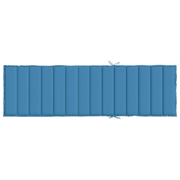 vidaXL Μαξιλάρι Ξαπλώστρας Μπλε 200x60x4cm Ύφασμα
