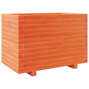 vidaXL Ζαρντινιέρα Καφέ Κεριού 70x40x49,5 εκ. από Μασίφ Ξύλο Πεύκου