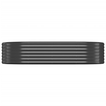 vidaXL Ζαρντινιέρα Ανθρακί 175x100x36εκ Ατσάλι με Ηλεκτρ. Βαφή Πούδρας