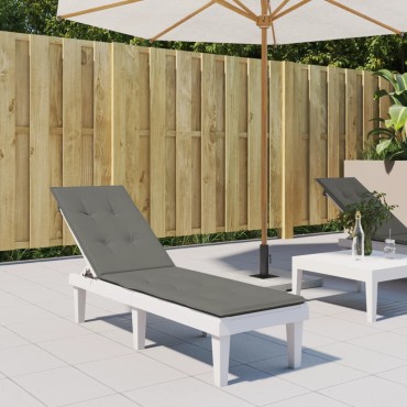 vidaXL Μαξιλάρι Σεζλόνγκ Σκούρο Γκρι (75+105)x50x4cm Υφασμάτινη