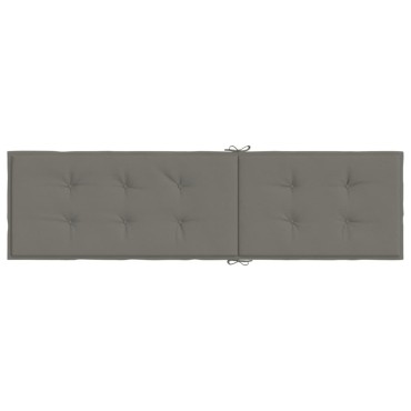 vidaXL Μαξιλάρι Σεζλόνγκ Σκούρο Γκρι (75+105)x50x4cm Υφασμάτινη