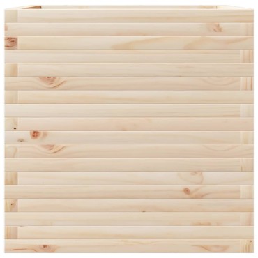 vidaXL Ζαρντινιέρα Κήπου 70x70x68,5 εκ από Μασίφ Ξύλο Πεύκου