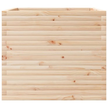vidaXL Ζαρντινιέρα Κήπου 80x80x68,5 εκ από Μασίφ Ξύλο Πεύκου