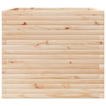 vidaXL Ζαρντινιέρα Κήπου 80x80x68,5 εκ από Μασίφ Ξύλο Πεύκου