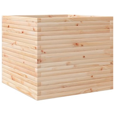 vidaXL Ζαρντινιέρα Κήπου 80x80x68,5 εκ από Μασίφ Ξύλο Πεύκου