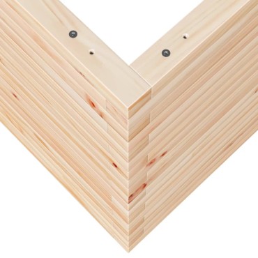 vidaXL Ζαρντινιέρα Κήπου 80x80x68,5 εκ από Μασίφ Ξύλο Πεύκου