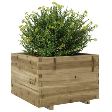 vidaXL Ζαρντινιέρα Κήπου 70x70x49,5 εκ. από Εμποτισμένο Ξύλο Πεύκου