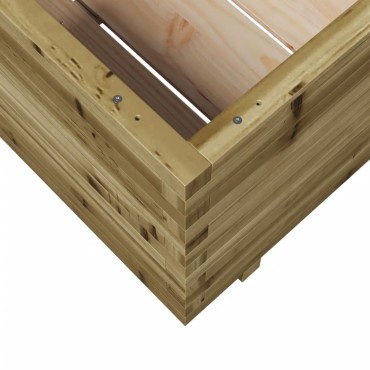 vidaXL Ζαρντινιέρα Κήπου 70x70x49,5 εκ. από Εμποτισμένο Ξύλο Πεύκου
