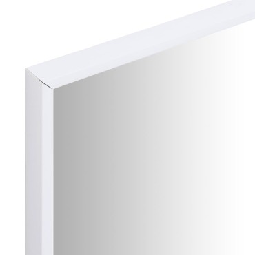 vidaXL Καθρέφτης Λευκός 50 x 50 εκ.