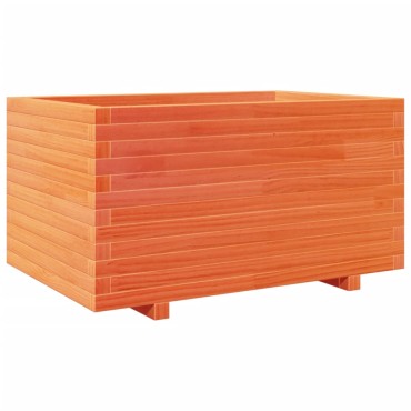 vidaXL Ζαρντινιέρα Καφέ Κεριού 90x60x49,5 εκ. από Μασίφ Ξύλο Πεύκου
