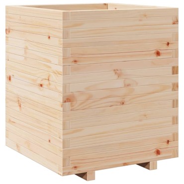 vidaXL Ζαρντινιέρα Κήπου 60x60x72,5 εκ από Μασίφ Ξύλο Πεύκου