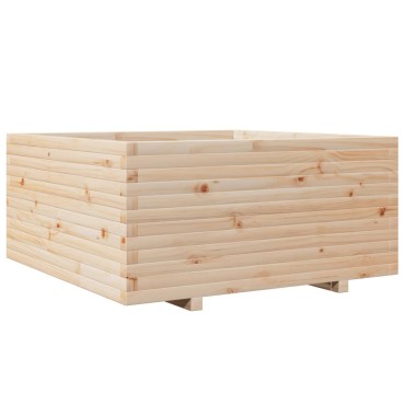vidaXL Ζαρντινιέρα Κήπου 100x100x49,5 εκ από Μασίφ Ξύλο Πεύκου