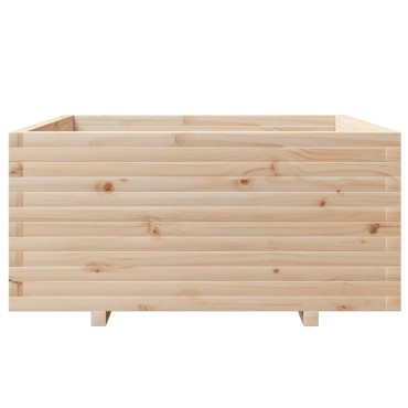 vidaXL Ζαρντινιέρα Κήπου 100x100x49,5 εκ από Μασίφ Ξύλο Πεύκου