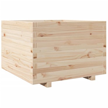 vidaXL Ζαρντινιέρα Κήπου 70x70x49,5 εκ από Μασίφ Ξύλο Πεύκου