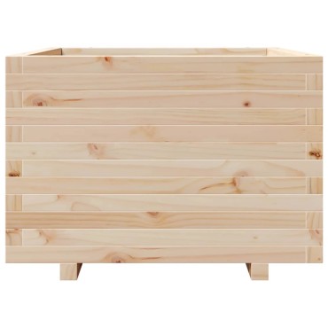 vidaXL Ζαρντινιέρα Κήπου 70x70x49,5 εκ από Μασίφ Ξύλο Πεύκου