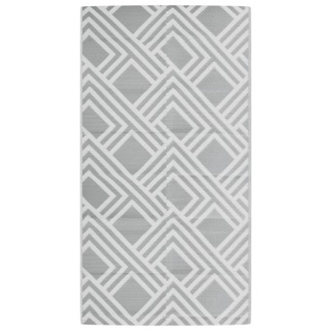 vidaXL Χαλί εξωτερικού χώρου ARAKIL γκρι 80x150 cm PP