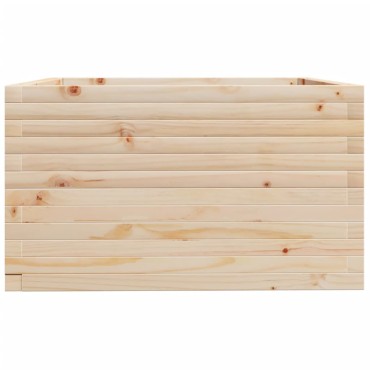 vidaXL Ζαρντινιέρα Κήπου 80x80x49,5 εκ από Μασίφ Ξύλο Πεύκου