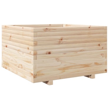 vidaXL Ζαρντινιέρα Κήπου 80x80x49,5 εκ από Μασίφ Ξύλο Πεύκου