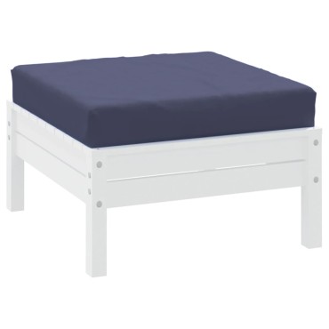 vidaXL Μαξιλάρι Παλέτας Ναυτικό Μπλε 60x60x9,5cm Ύφασμα Oxford