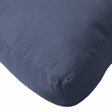 vidaXL Μαξιλάρι Παλέτας Ναυτικό Μπλε 60x60x9,5cm Ύφασμα Oxford