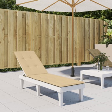vidaXL Μαξιλάρι Σεζλόνγκ Μπεζ (75+105)x50x4cm Υφασμάτινη