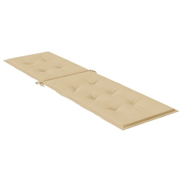 vidaXL Μαξιλάρι Σεζλόνγκ Μπεζ (75+105)x50x4cm Υφασμάτινη