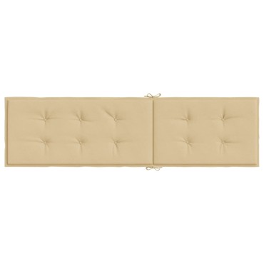 vidaXL Μαξιλάρι Σεζλόνγκ Μπεζ (75+105)x50x4cm Υφασμάτινη