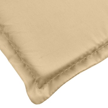 vidaXL Μαξιλάρι Σεζλόνγκ Μπεζ (75+105)x50x4cm Υφασμάτινη