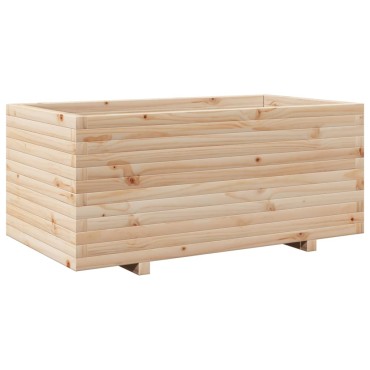 vidaXL Ζαρντινιέρα Κήπου 110x60x49,5 εκ από Μασίφ Ξύλο Πεύκου