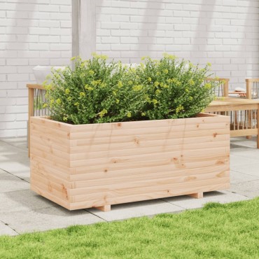vidaXL Ζαρντινιέρα Κήπου 110x60x49,5 εκ από Μασίφ Ξύλο Πεύκου