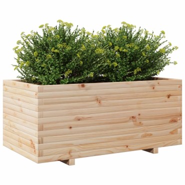 vidaXL Ζαρντινιέρα Κήπου 110x60x49,5 εκ από Μασίφ Ξύλο Πεύκου