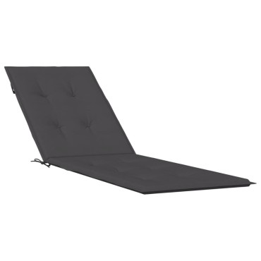 vidaXL Μαξιλάρι Σεζλόνγκ Ανθρακί (75+105)x50x4cm Υφασμάτινη