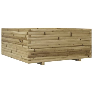 vidaXL Ζαρντινιέρα Κήπου 110x110x49,5 εκ. από Εμποτισμένο Ξύλο Πεύκου