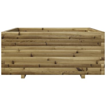vidaXL Ζαρντινιέρα Κήπου 110x110x49,5 εκ. από Εμποτισμένο Ξύλο Πεύκου