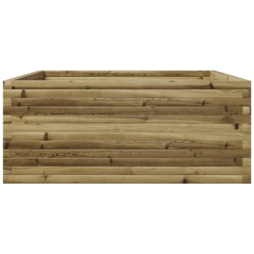 vidaXL Ζαρντινιέρα Κήπου 110x110x49,5 εκ. από Εμποτισμένο Ξύλο Πεύκου
